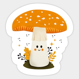 Cute Mushroom Kawaii Sticker